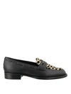 GIUSEPPE ZANOTTI LEATHER AND HAIRCALF LOAFERS