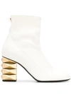 GIUSEPPE ZANOTTI STUD HEEL BOOTS