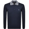 VIVIENNE WESTWOOD LONG SLEEVED POLO T SHIRT NAVY,121859
