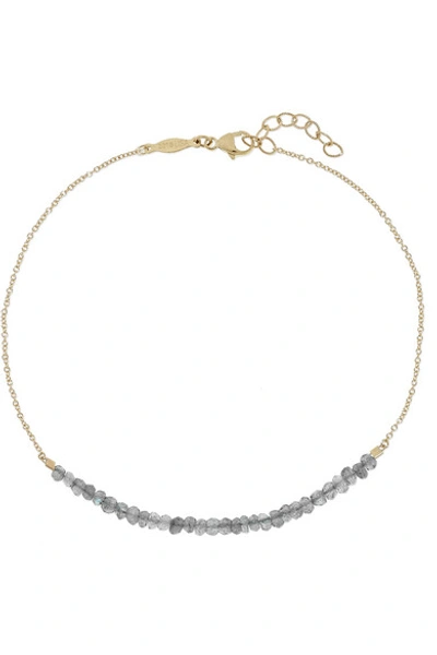 Jacquie Aiche 14-karat Gold Labradorite Anklet