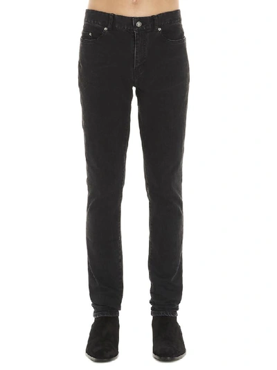 Saint Laurent Skinny Jeans In Black
