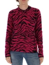 SAINT LAURENT SAINT LAURENT ZEBRA PATTERNED JUMPER