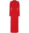 STELLA MCCARTNEY LOGO STRETCH WOOL DRESS,P00400956