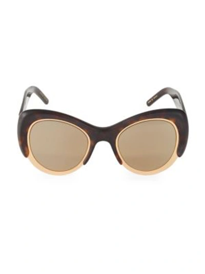 Pomellato 48mm Cateye Sunglasses In Brown