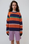 Acne Studios Striped Sweater Purple/multi