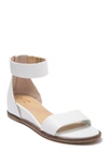 Seychelles Lofty Wedge Heel Sandal In White Leather