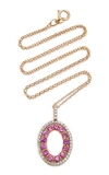 MATEO GOLD AND PINK SAPPHIRE NECKLACE,764319