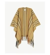 BURBERRY ICON PRINT WOOL-CASHMERE BLEND CAPE