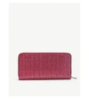 LOEWE EMBOSSED ZIP-AROUND LEATHER WALLET