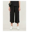 TED BAKER BUTTONED-SIDE CREPE CULOTTES,26705720