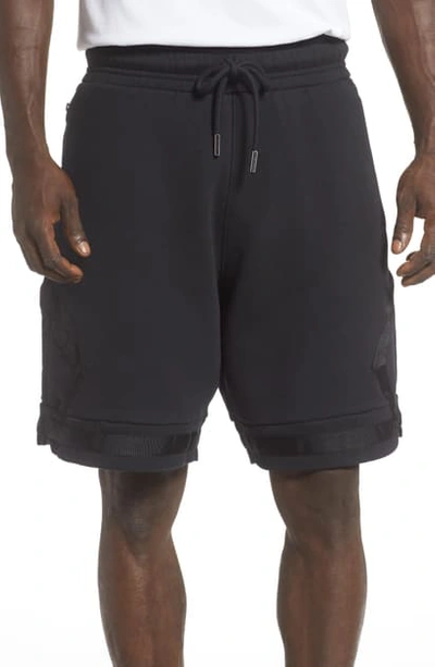 Jordan Black Cat Fleece Basketball Shorts