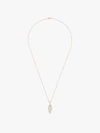 Anita Ko 18k Rose Gold Leaf Diamond Necklace In Gold