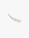 Sophie Bille Brahe Petite Croissant De Lune 18kt Gold Single Earring With Diamonds In Metallic
