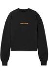 HOUSE OF HOLLAND EMBROIDERED COTTON-JERSEY SWEATSHIRT