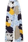 BY MALENE BIRGER ENIL PRINTED SATIN WIDE-LEG PANTS