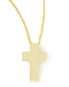 ROBERTO COIN SMALL 18K YELLOW GOLD CROSS NECKLACE,PROD159030155