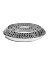 John Hardy Classic Chain Knife Edge Hinged 7.25 Bangle Bracelet In Silver