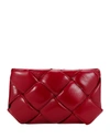 Bottega Veneta Puffer Intrecciato Zip-top Clutch Bag In Dark Red