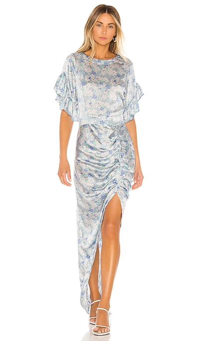 Acacia Swimwear Luau Dress In Blue Cherry