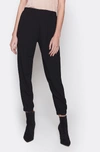 Joie Hedia Crepe Tapered Pants In Caviar