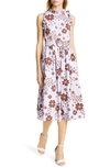 KATE SPADE FLORA SPADE MIDI DRESS,NJMUA261