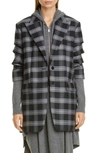 MICHAEL KORS MICHAEL KORS CRUSHED SLEEVE OVERSIZE BLAZER,806AKN513C