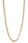 Maria Black Gold-plated Carlo Chain Necklace In Black