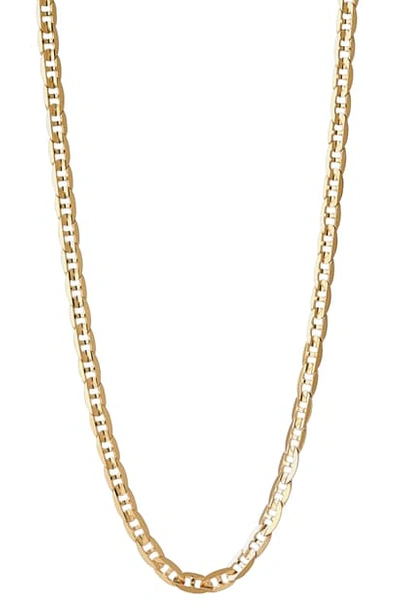 Maria Black Gold-plated Carlo Chain Necklace In Black