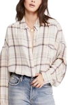 FREE PEOPLE HIDDEN VALLEY WOVEN PLAID SHIRT,OB1007731