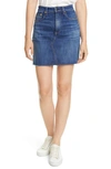 RAG & BONE HAYDEN FRAYED HEM DENIM SKIRT,WDD19F1B01I9MA