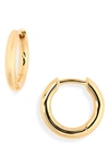 Tom Wood Small Classic Hoop Earrings In 925 Silver/9k Gold