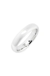 TOM WOOD MEDIUM POLISHED CLASSIC STERLING SILVER BAND,R74ZN NA 01 S925