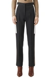 BURBERRY SIDE STRIPE WOOL TROUSERS,4562611