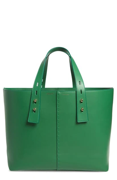 Frame Les Second Large Tote In Field Green