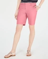 TOMMY HILFIGER WOMEN'S TH FLEX 9 INCH HOLLYWOOD BERMUDA SHORTS