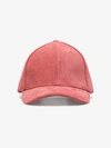 NICK FOUQUET NICK FOUQUET PINK EMBROIDERED SUEDE CAP,NF19H0214254070