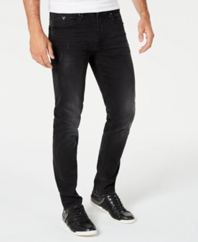 GUESS MEN'S DISTRESSED SLIM TAPERED FIT JEANS
