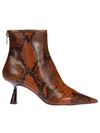 JIMMY CHOO SNAKE PRINT ANKLE BOOTS,11033784