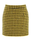 ALESSANDRA RICH HOUNDSTOOTH MINI SKIRT,11033956