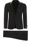 Tagliatore Plain Formal Suit In Black (black)