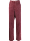 ISABEL MARANT ÉTOILE HIGH WAISTED TAPERED TROUSERS