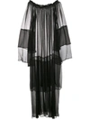 Voz Cascade Dress In Black