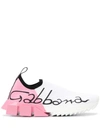 Dolce & Gabbana Colour Block Sorrento Sneakers In White