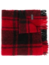 DSQUARED2 OVERSIZED PLAID SCARF