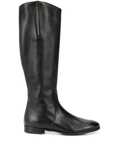 Gravati Knee-length Zipped Boots In Black
