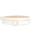 Alexander Mcqueen Double-wrap Leather Belt In White