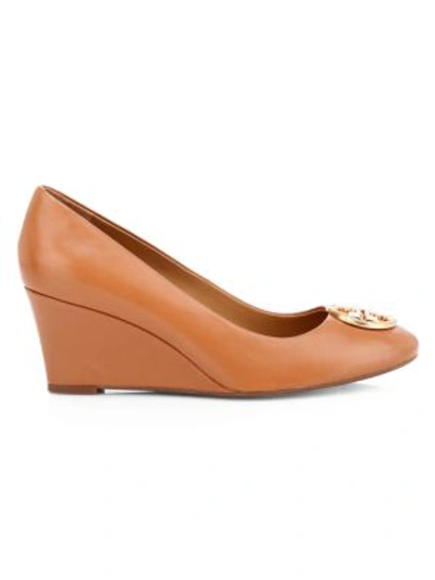Tory Burch Women's Chelsea Leather Wedge Pumps In Tan