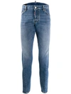 DSQUARED2 LOGO PATCH TAPERED JEANS