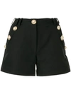 BALMAIN EMBOSSED BUTTON SHORTS