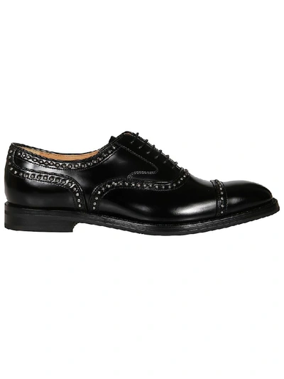 Church's Polished Fume Black Anna Met Oxford Lace-up